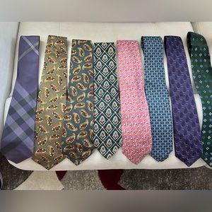 Designer Men’s Ties (Burberry, Barney’s, Versace, Salvatore Ferragamo)